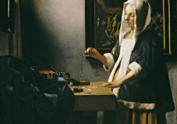 Johannes Vermeer, Woman Holding a Balance, ca. 1664, oil on canvas