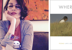 Left: Layli Long Soldier. Right: Book cover for Whereas