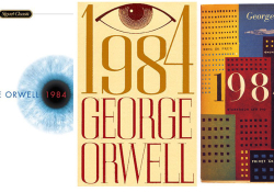 Book covers for George Orwell's book 1984