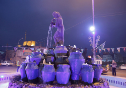 The Kahramana Statue in Baghdad, Iraq